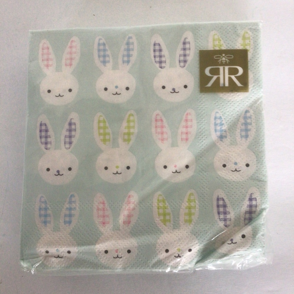 ROBERTS & REID BUNNY NAPKINS NWT